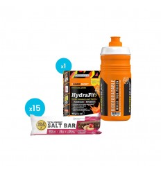 BLACK WEEK 2025: Goldnutrition Salt Bar / czekolada - orzechy nerkowca - żurawina (karton) + Namedsport HydraFit z bidonem
