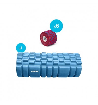 BLACK WEEK 2025: Sixtus Italia Dream K Tribe 6 sztuk (niebiesko-czerwony) + roller WERON