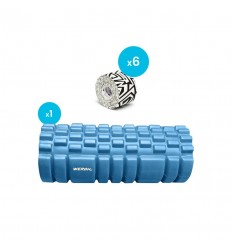 BLACK WEEK 2025: Sixtus Italia Dream K Tribe 6 sztuk (biało-czarny) + roller WERON