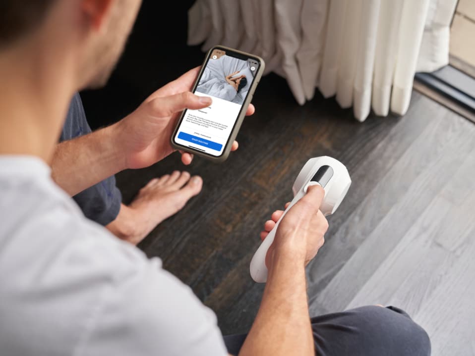 Aplikacja mobilna do pistoletu do masażu